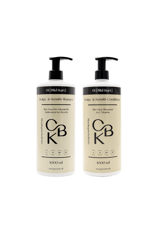 Sampak 01 Hvalpe- og Sensitiv Shampoo + Conditioner 1000 ml
