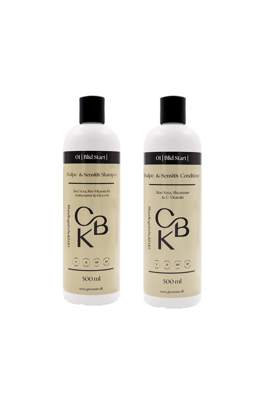 Sampak 01 Hvalpe- og Sensitiv Shampoo + Conditioner 500 ml
