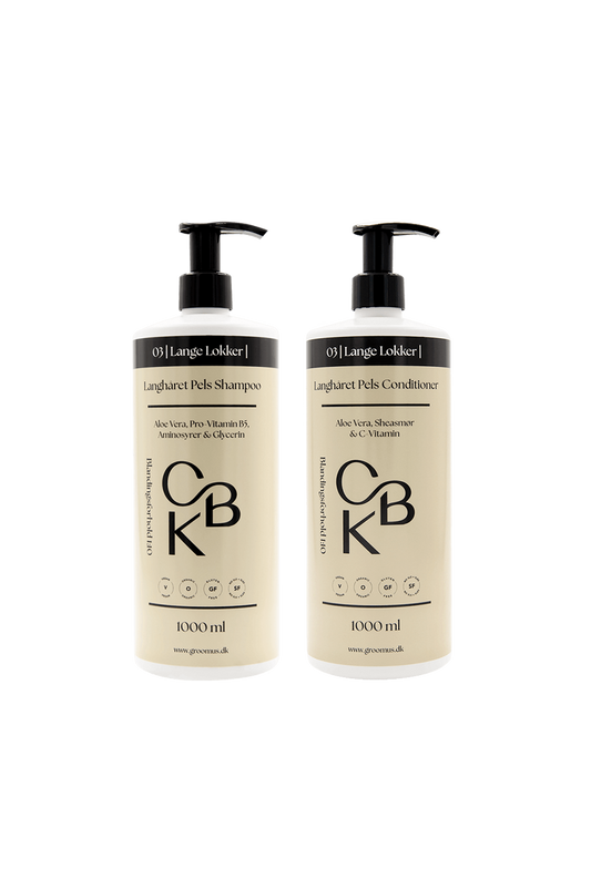 Sampak 03 Langhåret Pels Shampoo + Conditioner 1000 ml