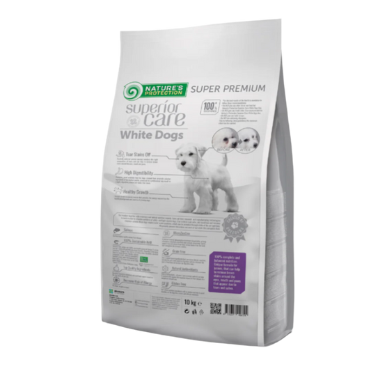 Nature's Protection White Dogs Junior - Laks - Alle Racer - Små Piller