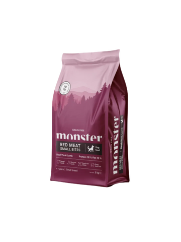 Monster Kornfri Voksen Red Meat Small Bites Oksekød, Svinekød & Lam