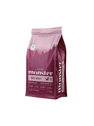Monster Kornfri Voksen Red Meat Oksekød, Svinekød & Lam