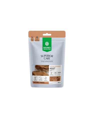 Nature’s Protection Kaninører med Lammefyld til Hunde – 75 g