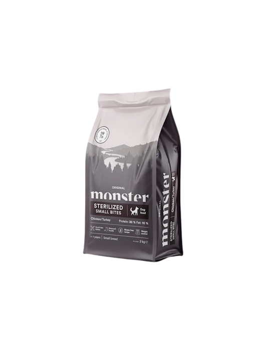 Monster Original Sterilized Kylling/Kalkun Low Fat Small Bites