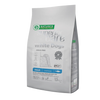 Nature's Protection White Dogs Adult Small Breed, HERRING - SMALL kibbles 
