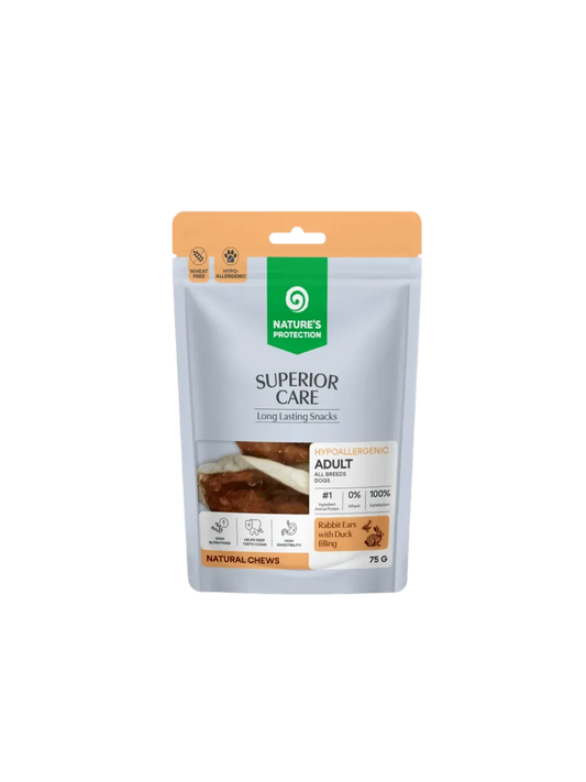 Nature’s Protection Kaninører med Andefyld til Hunde – 75 g