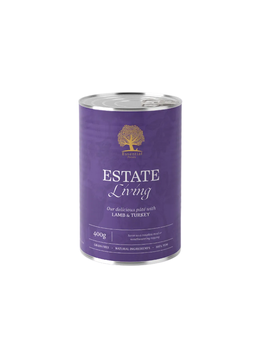 Essential Foods Estate Living Paté Vådfoder med Lam & Kalkun til Hunde – 400 g