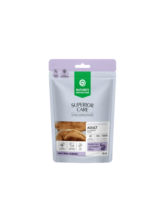 Nature’s Protection Kaninører med Kaninfyld til Hunde – 75 g