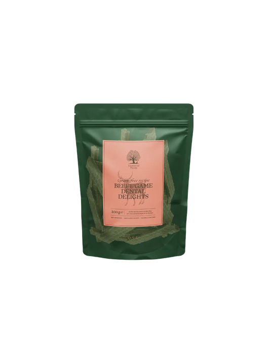 Essential Foods Dental Delights Kornfri Tyggeben med Hjort & Oksekød til Hunde