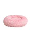 Luxuriöses Donut-Hundebett mit Reißverschluss und abnehmbarem Bezug von CBK in Rosa