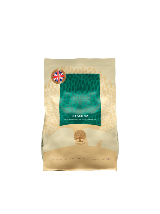 Essential Heritage Stamina Kornfrit Tørfoder med Kylling, And, Laks & Ørred til Små Hunde – 2,5 kg
