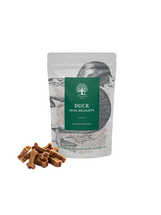 Essential Foods Mini Delights Hundegodbidder – 100 g, Flere Varianter