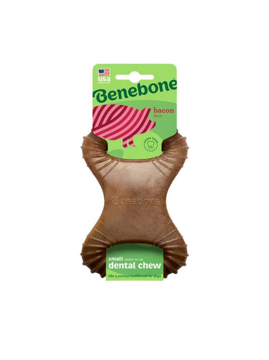 Benebone Dental Chew Bacon – Slidstærkt tyggelegetøj til hunde - flere varianter