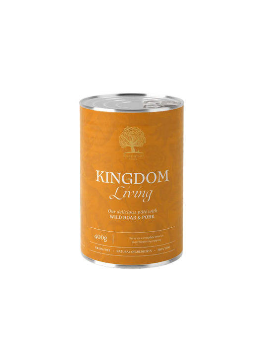 Essential Foods Kingdom Living Paté Vådfoder med Vildsvin & Gris til Hunde – 400 g