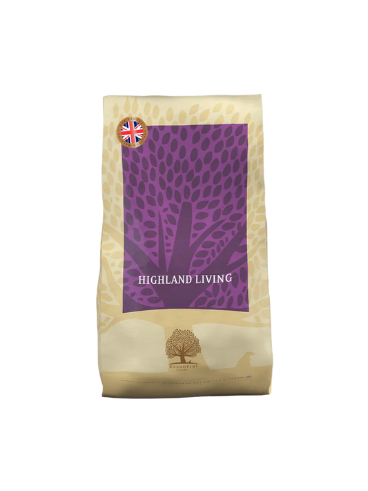 Essential Heritage Highland Living Kornfrit Tørfoder med Kalkun, Fjervildt & Angus Oksekød til Store Hunde – 10 kg