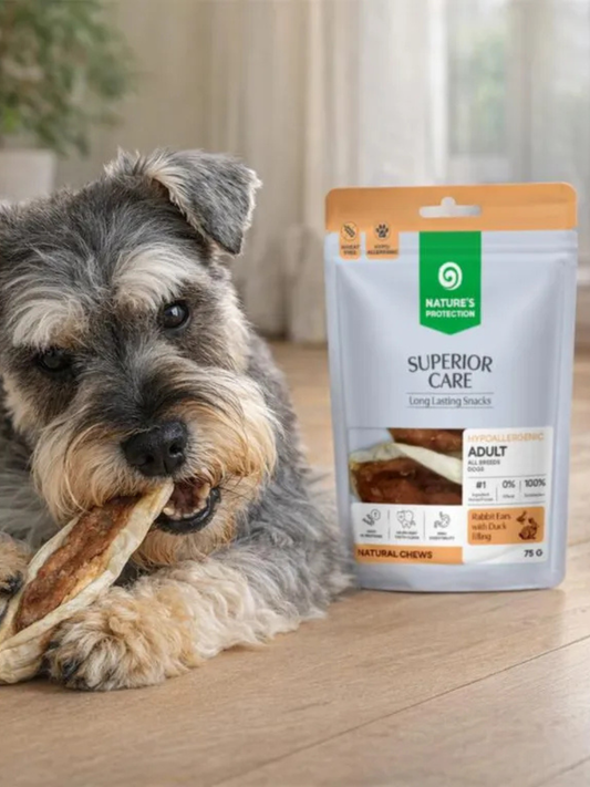 Nature’s Protection Kaninører med Andefyld til Hunde – 75 g