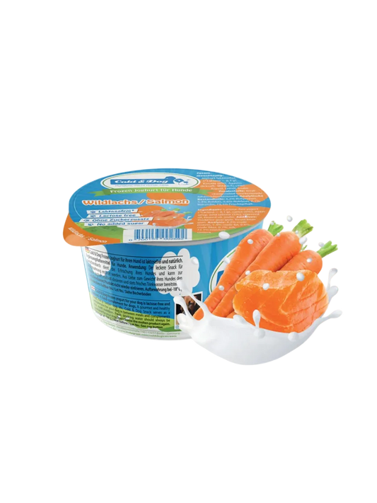 Cold & Dog Hundeis med Vildlaks & Gulerod – Kun Afhentning