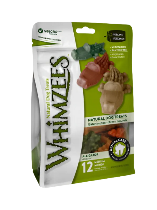 Whimzees Alligator Vegetarisk Tyggeben til Hunde