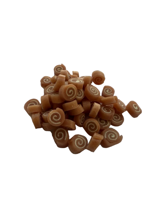 Woolf WildDog Twisties – Bløde Tyggegodbidder med Vagtel & Torsk – 100 g