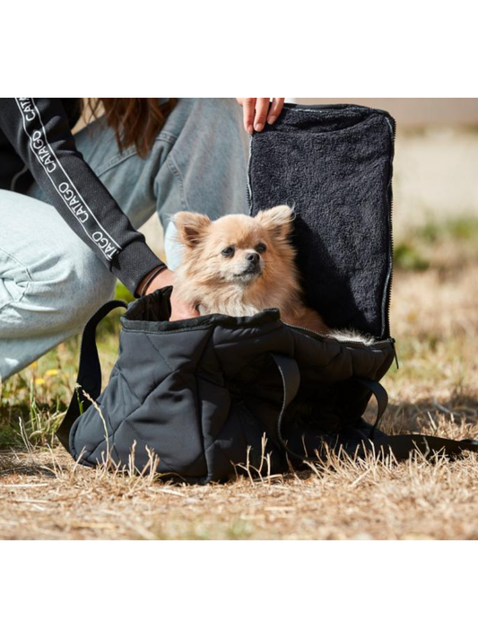 CATAGO Quilted Hundetaske – Sort