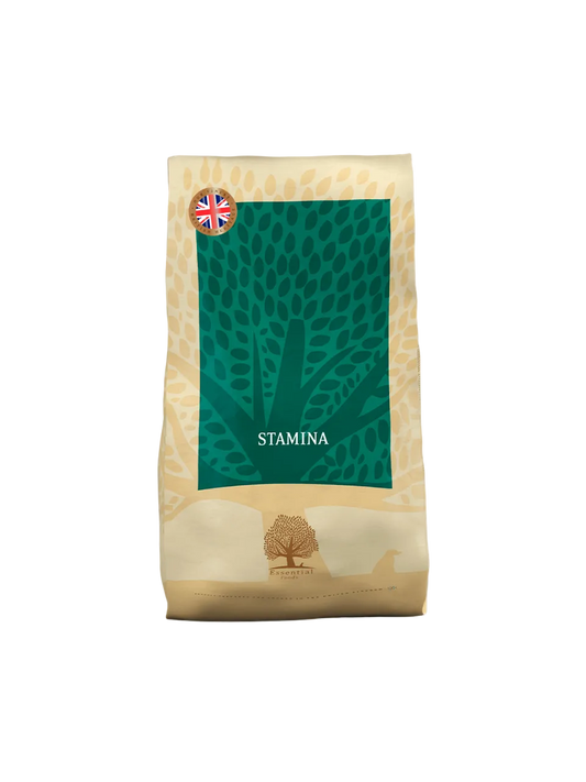 Essential Heritage Stamina Kornfrit Tørfoder med Kylling, And, Laks & Ørred til Store Hunde – 10 kg