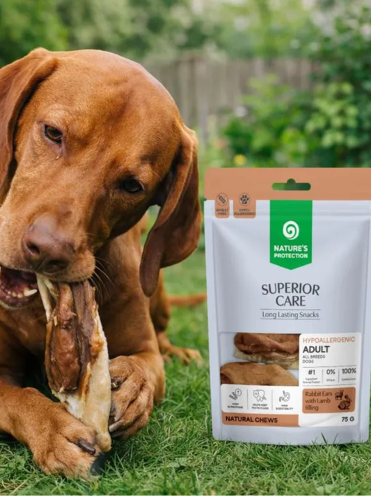 Nature’s Protection Kaninører med Lammefyld til Hunde – 75 g