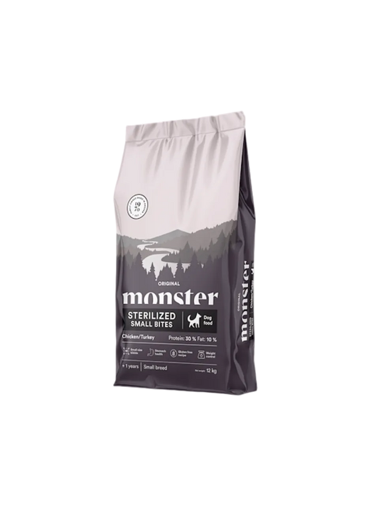 Monster Original Sterilized Kylling/Kalkun Low Fat Small Bites