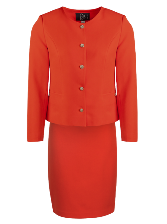 CBK Suits Nouveau Classic Suit Mandarin Red