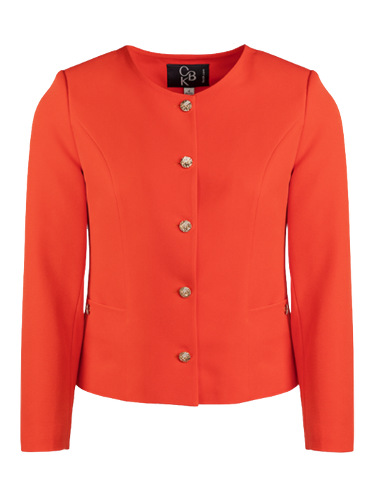 CBK Suits Nouveau Classic Blazer Mandarin Red