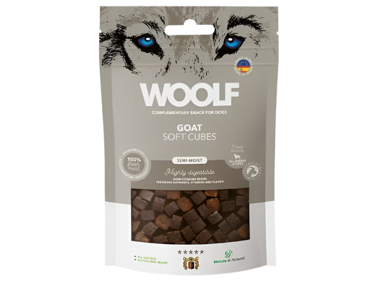 Woolf Soft Cubes Hundegodbidder med Ged