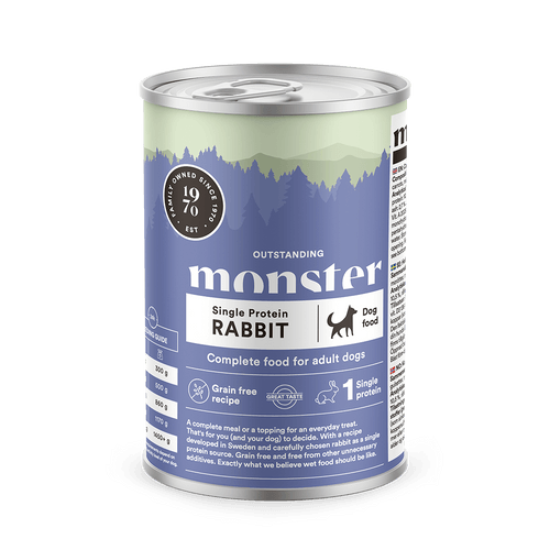 Monster Vådfoder Single Protein Kanin 400g