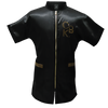 CBK grooming gown, Black satin model with bling