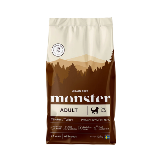 Monster Kornfri Voksen Kylling & Kalkun