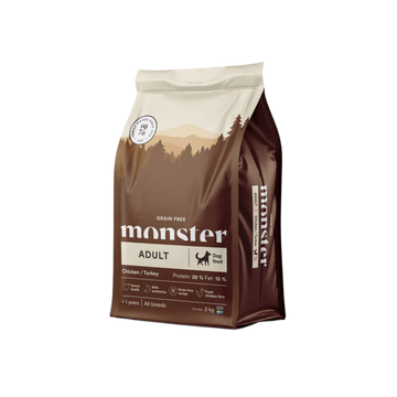 Monster Grain Free Adult Huhn &amp; Truthahn, alle Rassen 