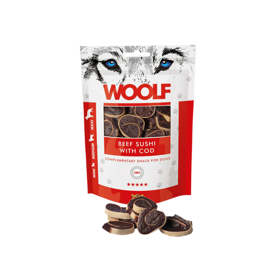Woolf Sushi Hundegodbidder med Oksekød & Torsk