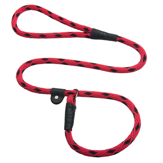 Mendota Retrieverline Black Ice Red 1,8m Lang & 13mm Tyk