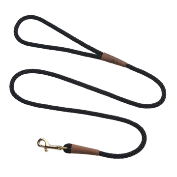 Mendota Hundeline Black 1,8m Lang & 9mm Tyk
