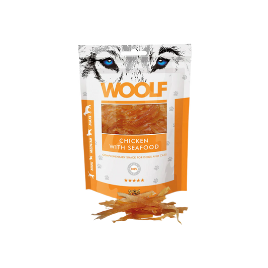 Woolf Hundegodbidder med Kylling & Seafood