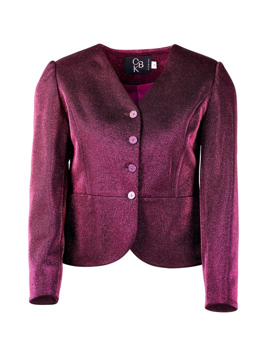 CBK Suits Icy sparkling blazer magenta pink
