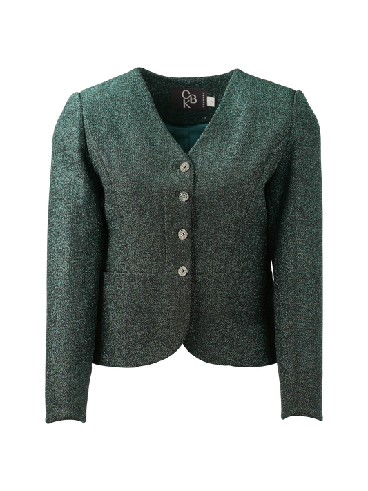 CBK Suits Icy sparkling blazer greenary