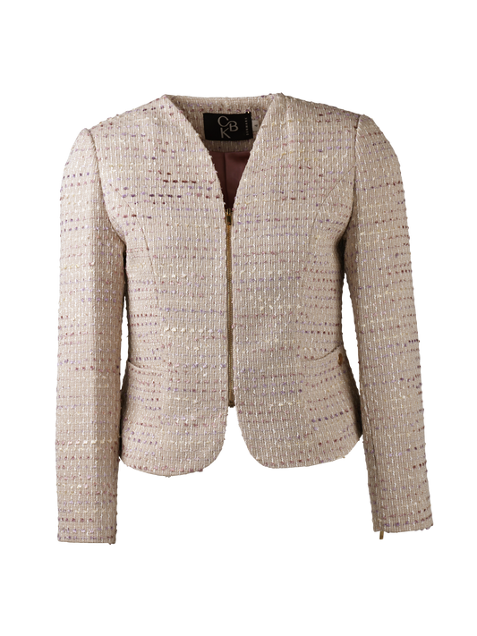 CBK Suits Cartier Tweed Blazer Taupe