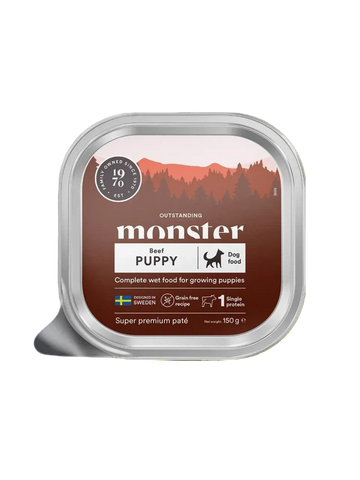 Monster Puppy Paté 150g Bøf Hvalpe