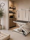 Elektrischer Trimmtisch PRO - Neuestes Modell, Tischplatte 124 cm x 66 cm 