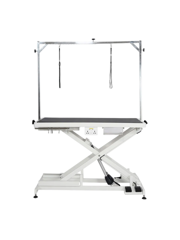 Elektrischer Trimmtisch PRO - Neuestes Modell, Tischplatte 124 cm x 66 cm 