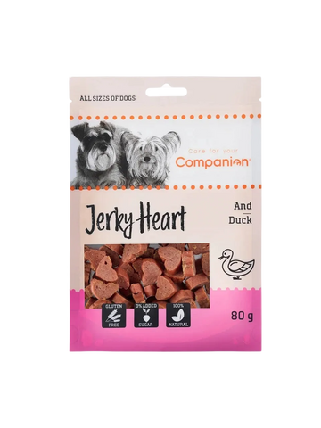 Companion Jerky Heart Hundegodbidder med And