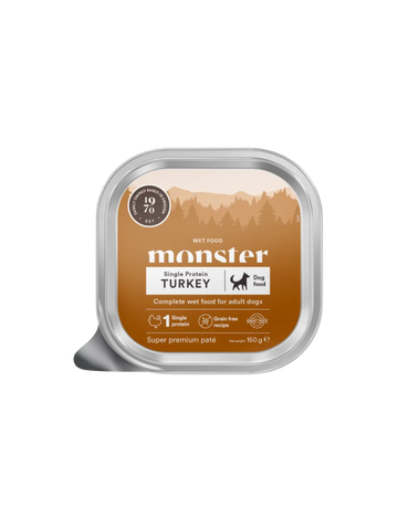 Monster Dog Paté med Kalkun til Hunde – 150 g