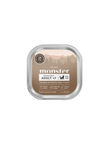 Monster Senior Paté med Svinekød & Kylling 150 g