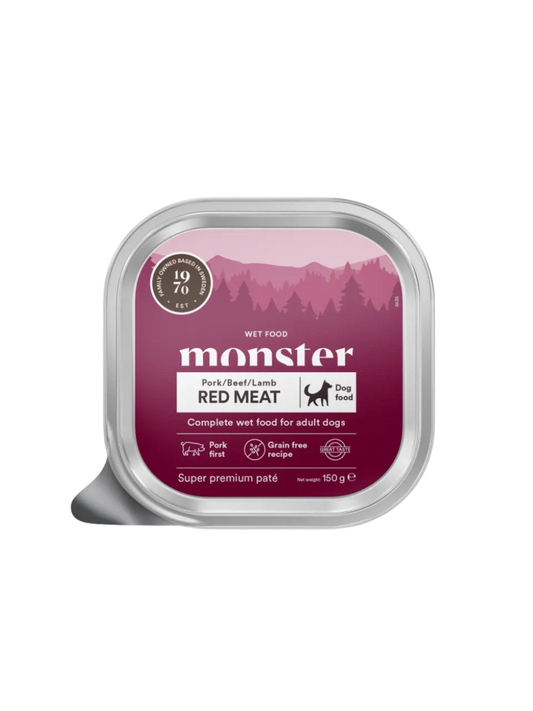 Monster Red Meat Paté med Svinekød, Oksekød & Lam 150 g
