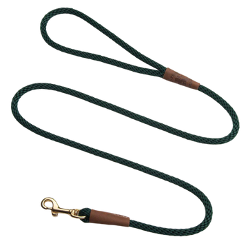 Mendota Hundeleine Hunter Green 1,8 Meter lang, 9 mm dick
