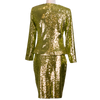 CBK Suits Erva paillet blazer lime